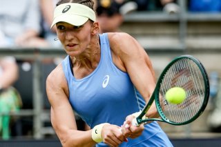 Rebeka Masarova a passé le premier tour des qualifications de Wimbledon KEYSTONE/EPA/FILIP SINGER